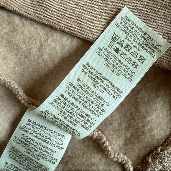 Boden Pink and Gold Crew Neck Sweater with printer palm trees - Picture 4 of 7